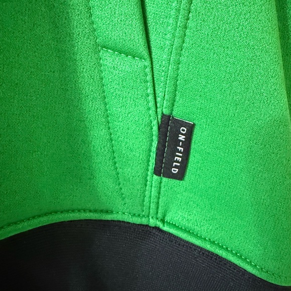 Nike On-Field Green and Black Oregon Duck Zip-Up Jacket - Picture 2 of 4